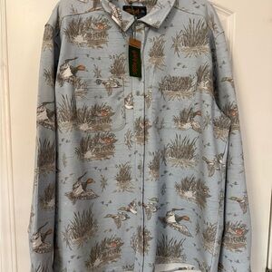 Marsh Wear Duck Print Fireside Button-Up Shirt